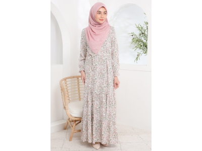Pretty Dress in White Flower